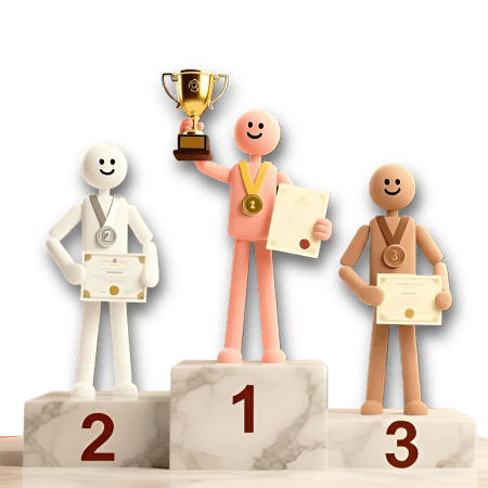 Победители на пьедестале